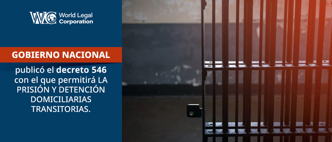 Decreto 546 que permite prisión domiciliaria